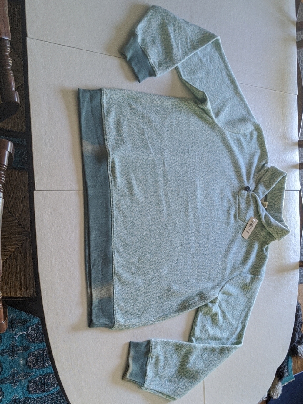 NWT L.L. Bean Men's Heritage Marled Fleece Pullover Sweater XL